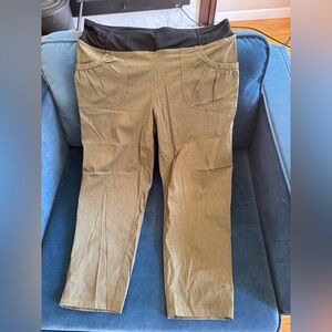 Prana cropped hiking pants olive heather